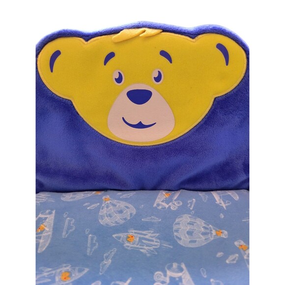 Build A Bear Chair Fold Out Bed/Chair Blue Planes Hot Air Balloons Space EUC - Picture 9 of 9